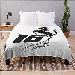 Charles Leclerc Ferrari Formula One Throw Blanket