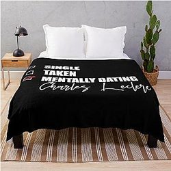Mentally Dating Charles Leclerc Throw Blanket