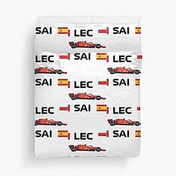 Scuderia Ferrari 2021 F1 car SF21 Charles Leclerc Carlos Sainz Duvet Cover