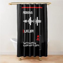 Charles Leclerc Francesco Dark Shower Curtain