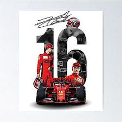 F1 Charles Leclerc Poster