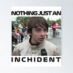 Charles Leclerc Inching Incident Meme F1 Poster