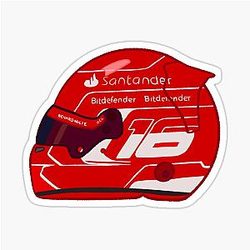 Charles Leclerc 2023 Helmet Sticker