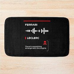 Charles Leclerc Francesco There is something strange with the engine team radio message on a Dark Bath Mat