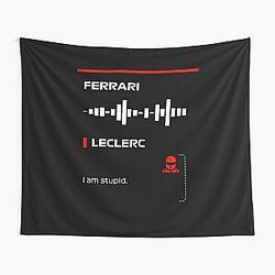 Charles Leclerc I'm Stupid Team Radio Message DARK Tapestry