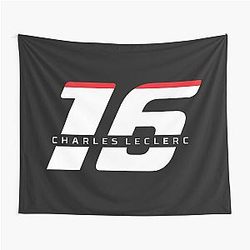 Charles Leclerc F1 Logo Tapestry