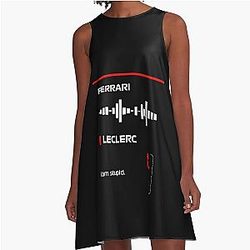 Charles Leclerc I'm team radio message Dark A-Line Dress