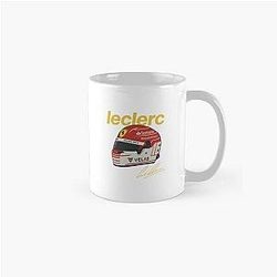 Charles Leclerc Ferrari Helmet Illustration Formula 1 Motorsport Art Classic Mug