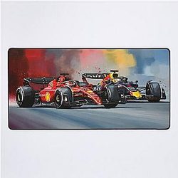 Charles Leclerc & Max Verstappen Desk Mat