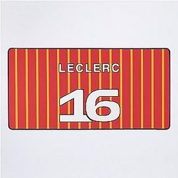 Charles Leclerc Football Jersey Inspired Desk Mat