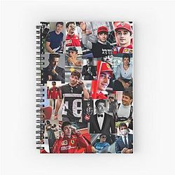 Charles Leclerc Monacan Racing Driver Spiral Notebook