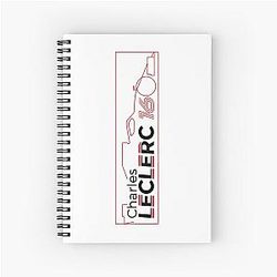 Charles Leclerc F1 Car Notebook