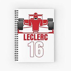 Charles Leclerc Spiral Notebook