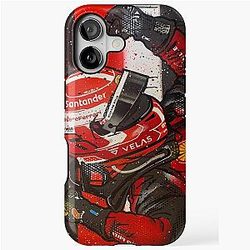 Charles Leclerc 2022 Ferrari F1 graffiti painting by DRAutoArt iPhone Case