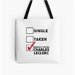 Mentally Dating Charles Leclerc Tote Bag