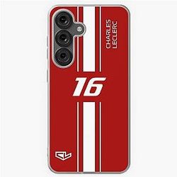 Charles Leclerc Ferrari Formula 1 Team Monaco inspired iPhone cover and Samsung phone case best gift for F1 fans Samsung Galaxy Case