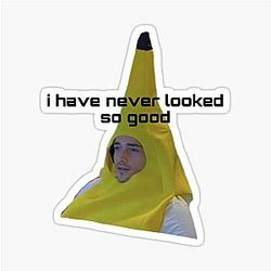 Banana Charles Leclerc sticker