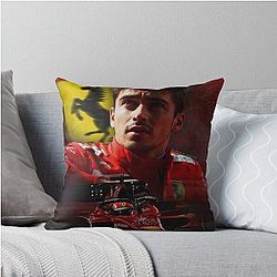 Charles Leclerc F1 2022 Throw Pillow