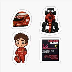 Charles Leclerc F1 Sticker Pack