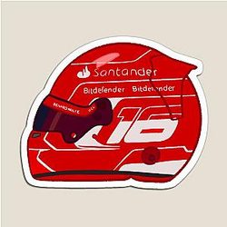 Charles Leclerc 2023 Helmet Magnet
