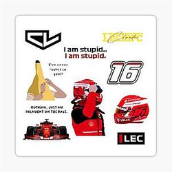 Charles Leclerc Stickers Pack