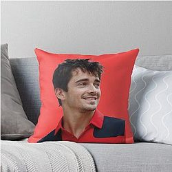 Charles Leclerc F1 Driver Scuderia F1 Throw Pillow