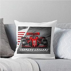 Charles Leclerc Graphic Throw Pillow