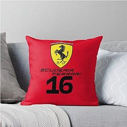 Ferrari Charles Leclerc F1 2025 Throw Pillow