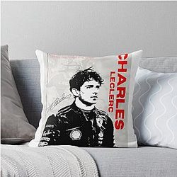 Charles Leclerc Throw Pillow