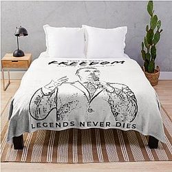 Freedom Charlie Kirk Throw Blanket