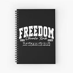 Freedom Charlie Kirk American Hero Notebook