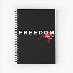 Freedom Red Signature Charlie Kirk Spiral Notebook