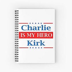 Charlie Kirk Spiral Notebook