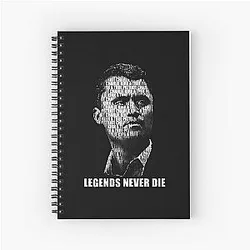 Charlie Kirk Legends Never Die Distressed Tribute Spiral Notebook