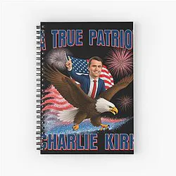 Charlie Kirk True American Eagle Notebook
