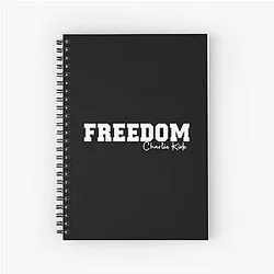 Freedom Charlie Kirk Spiral Notebook