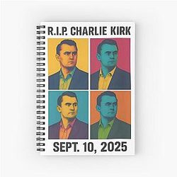 Charlie Kirk Memorial Notebook