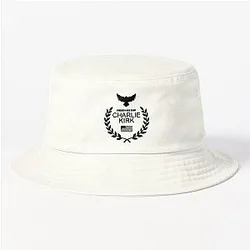 Charlie Kirk Memorial Patriotic Eagle Wreath Bucket Hat