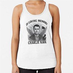 Official In Memory of Charlie Kirk Racerback Tank Top