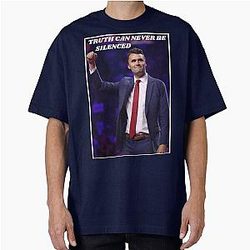 Charlie Kirk Truth Can Never Be Silenced Oversized T-Shirt