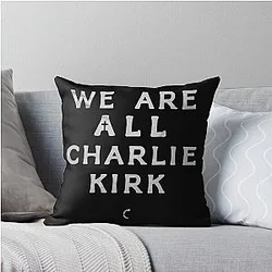 We Are Charlie Kirk Throw Pillow