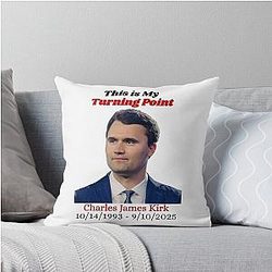 Charlie Kirk This is my Turning Point Throw Pillow