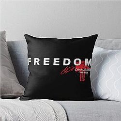 Freedom Blood Splatter Signature Throw Pillow