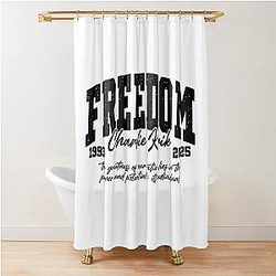 Freedom Charlie Kirk Great American Hero Shower Curtain