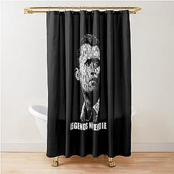 Charlie Kirk Legends Never Die Distressed Tribute Shower Curtain