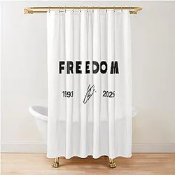 Freedom Charlie Kirk Shower Curtain