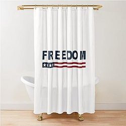Freedom by Charlie Kirk Shower Curtain