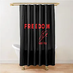 Charlie Kirk Freedom Shower Curtain