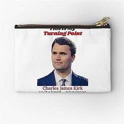 Charlie Kirk This is my Turning Point Zipper Pouch