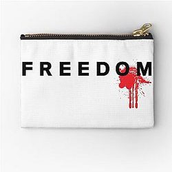 Freedom Blood Splatter Fight for Charlie Kirk Pouch